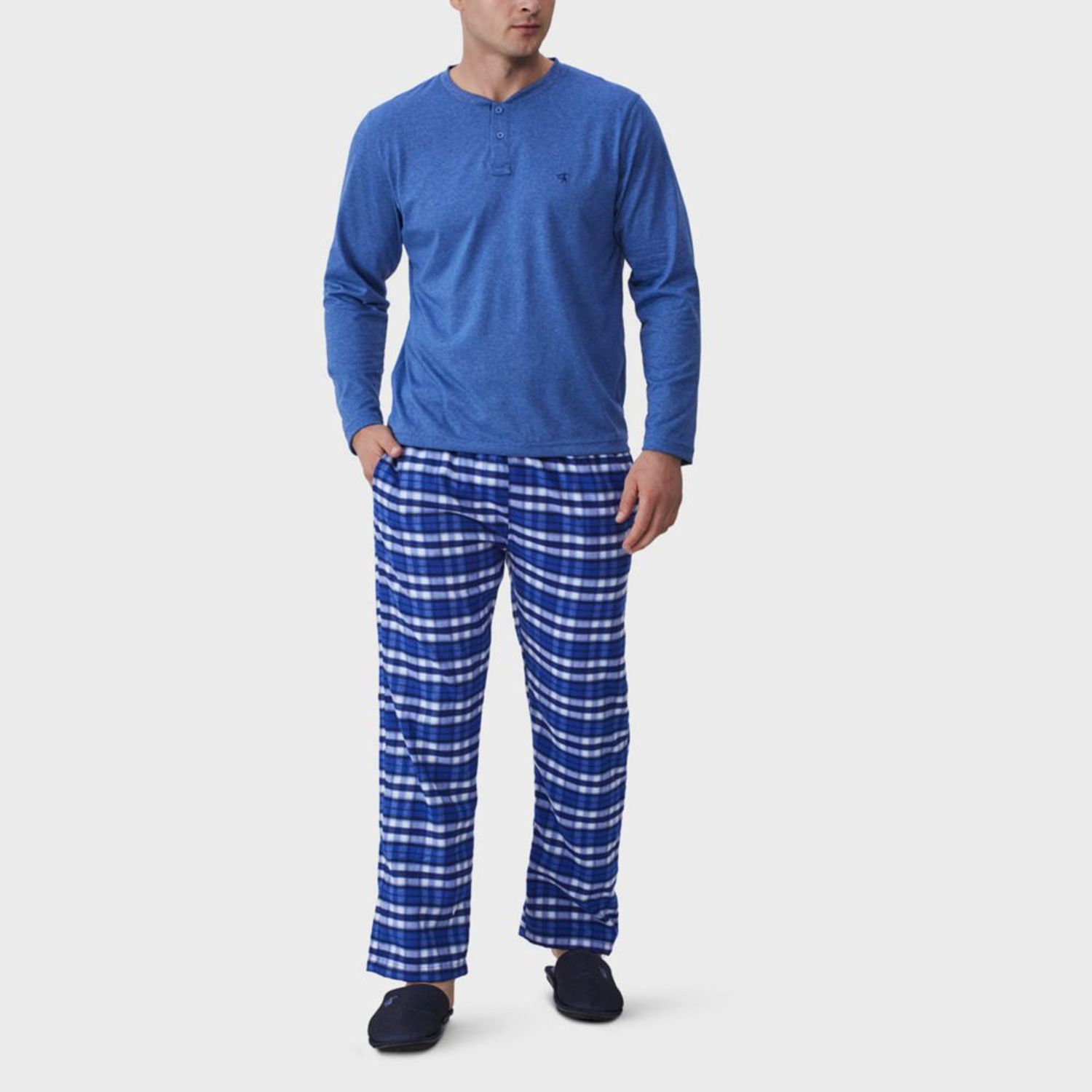 columpio fotografía Cumplimiento a Pijama John Holden Polo + Pantalon Cobalto1 Hombre | Oechsle.pe - Oechsle