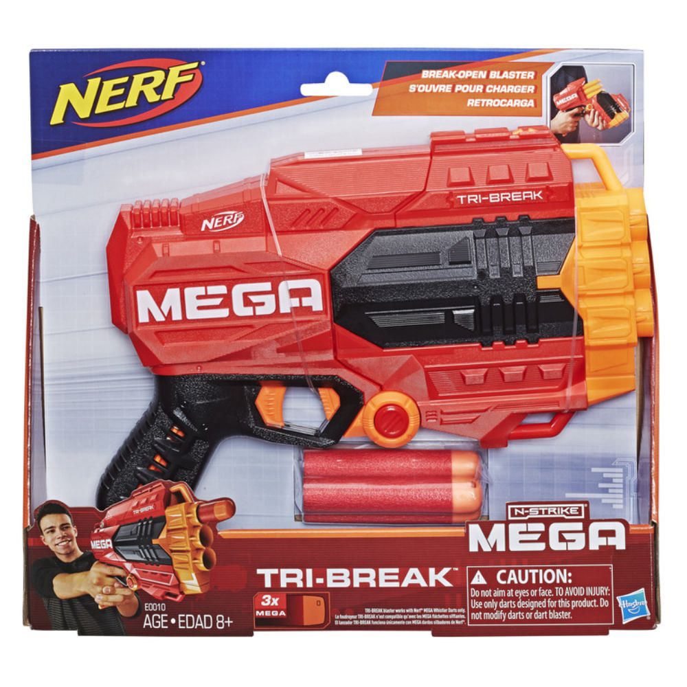 Disparador Nerf Mega Tri Break Rojo