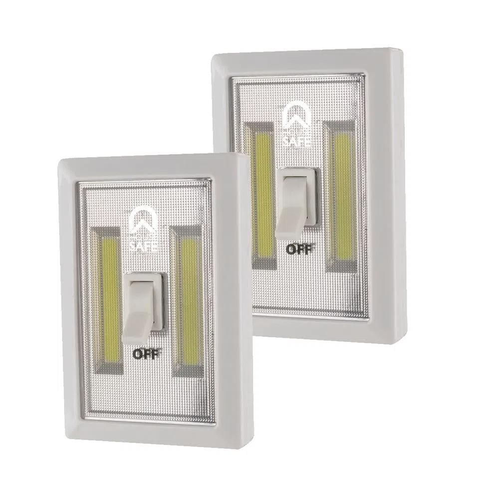 Kit Lampara Led House Safe MS-3170KIT Con Interruptor 2 Unidades