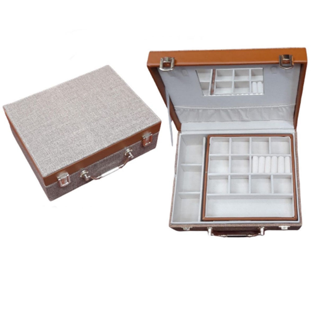 Organizador de Joyas 1728 con Espejo 2 Niveles