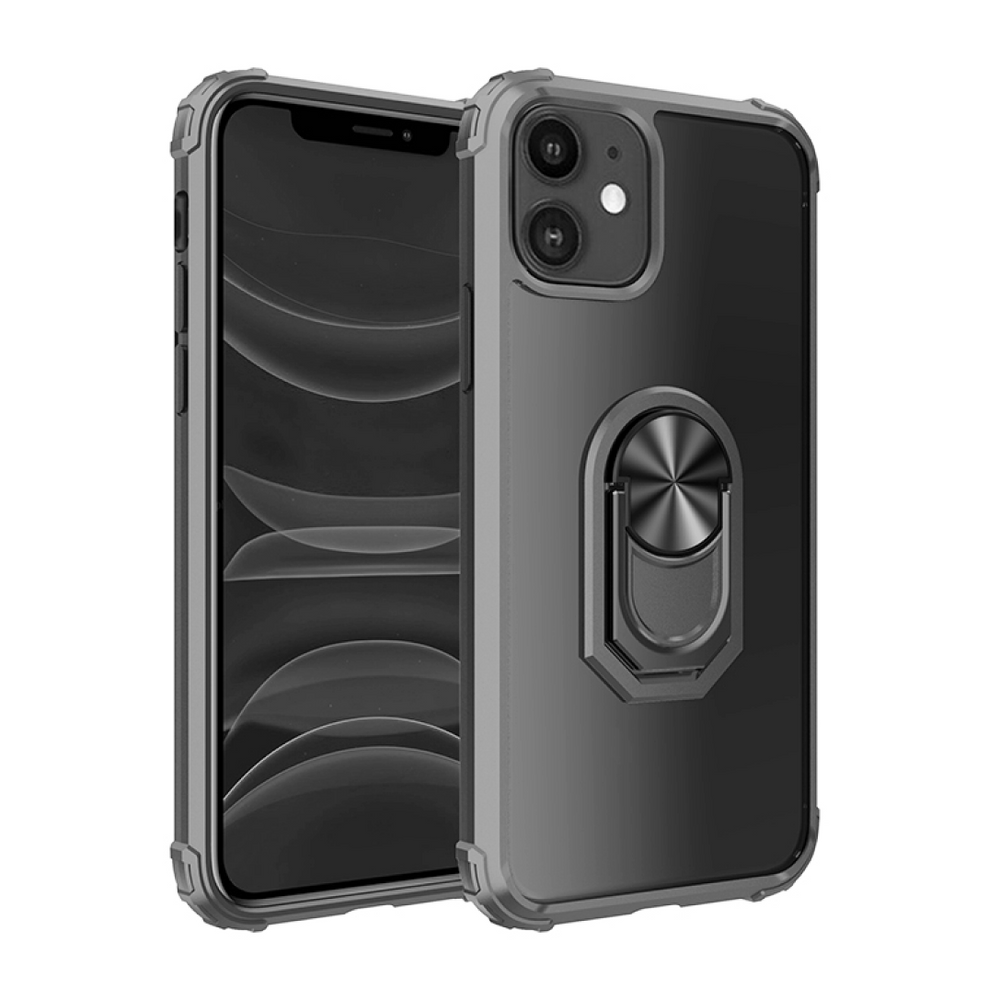 Case Con Anillo Para iPhone 13 Pro Max Plateado