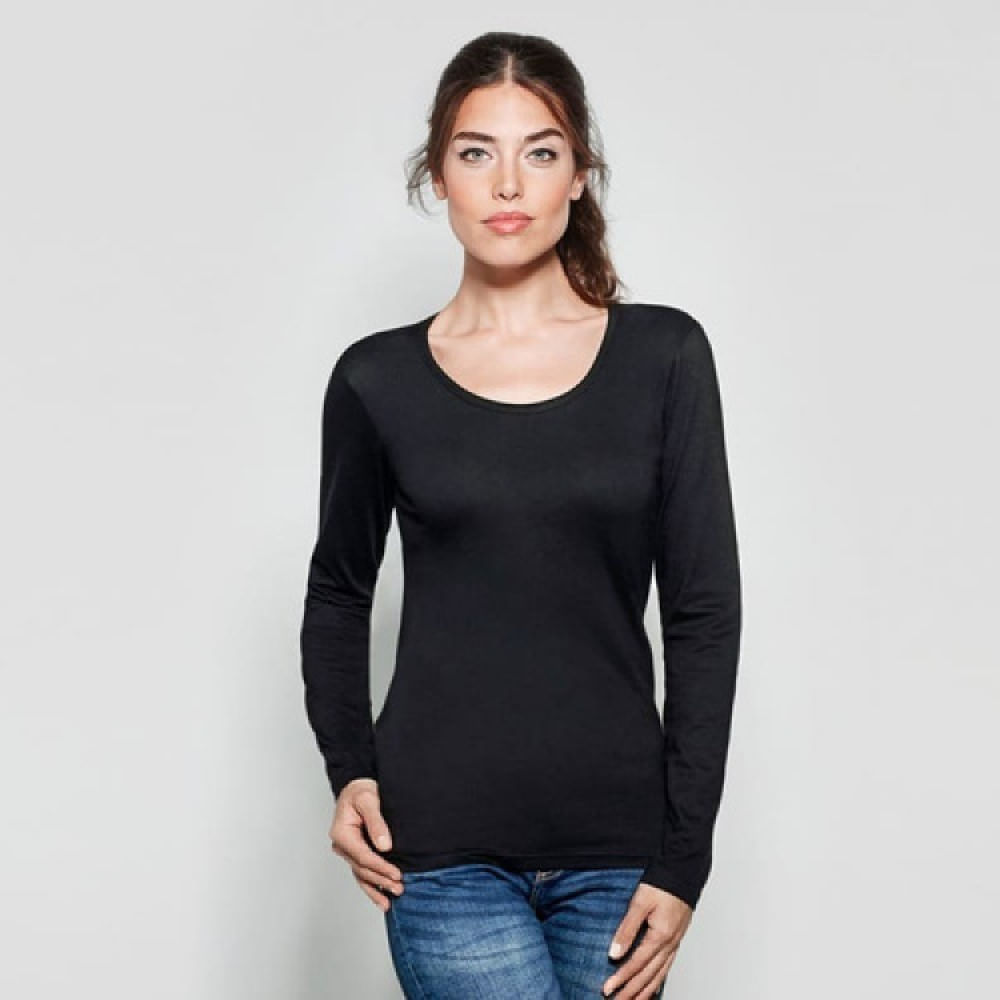 Calentador Térmico Polo Manga Larga Para Mujer Micro Polar