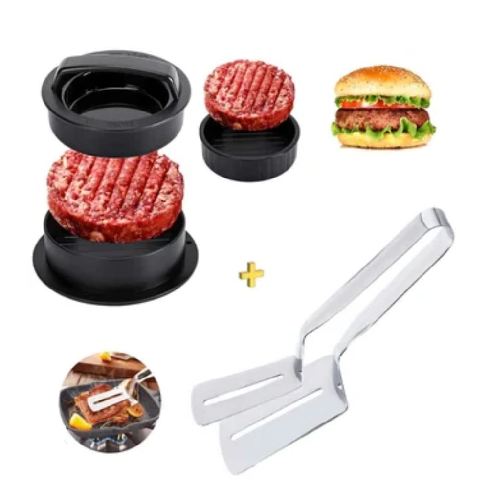 Combo Doble Espátula con Molde de Hamburguesa