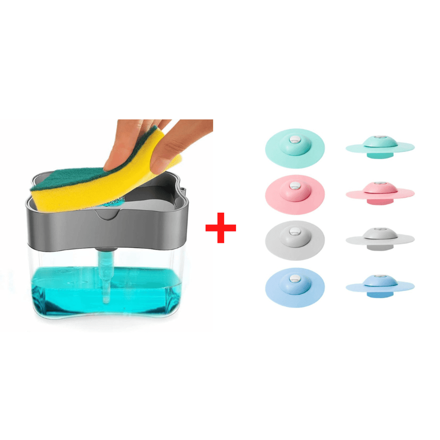 Soporte de esponja para fregadero de cocina 3 piezas soporte de jabón -  VIRTUAL MUEBLES