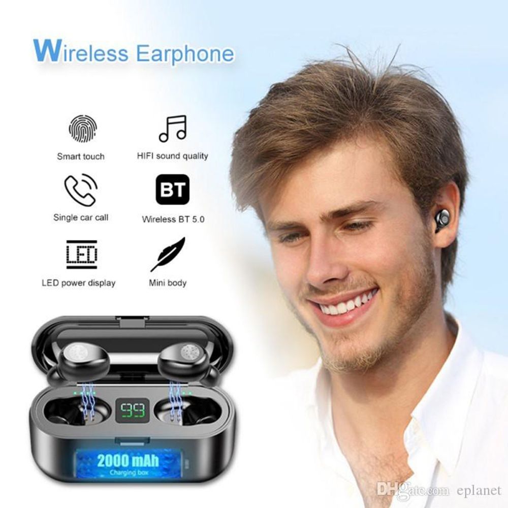oscuridad Excelente Barry Audifonos Inalambricos F9 TWS 5.0 True Wireless Bluetooth Tactiles |  Oechsle - Oechsle