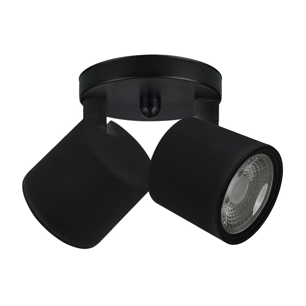 Spot adosado led 14W Negro 30°k Lc