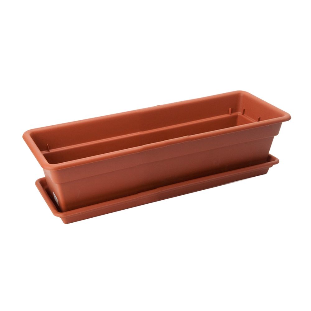 Maceta Durakotta PVC Terracota Rectangular #18 Reyplast