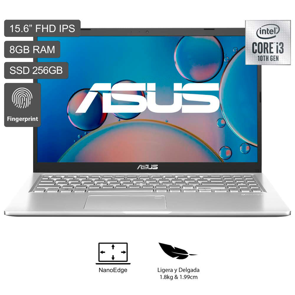 Laptop ASUS X515JA-EJ3619W 15.6'' Intel Core i3 10ma generación 8GB ...