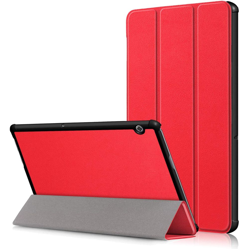 Funda Book Cover Para Huawei T5-10  Rojo