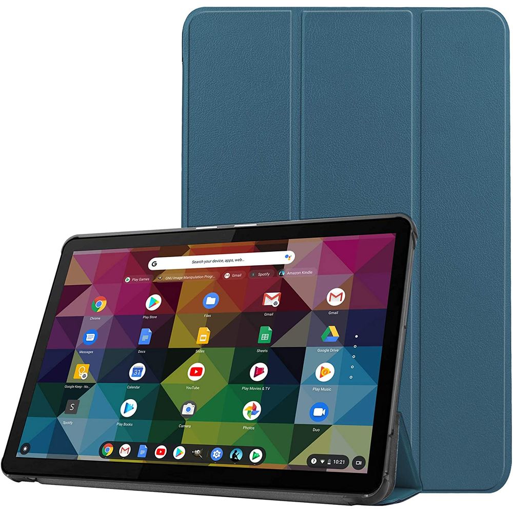 Funda Book Cover Para Lenovo Chromebook Duet 10.1"" (X636) Duet Verde