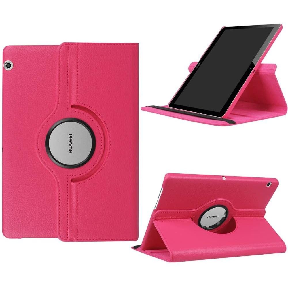 Funda Giratoria Para Huawei T5-10 Fucsia