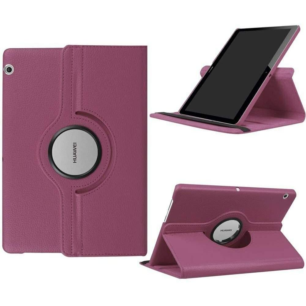 Funda Giratoria Para Huawei T5-10 Morado