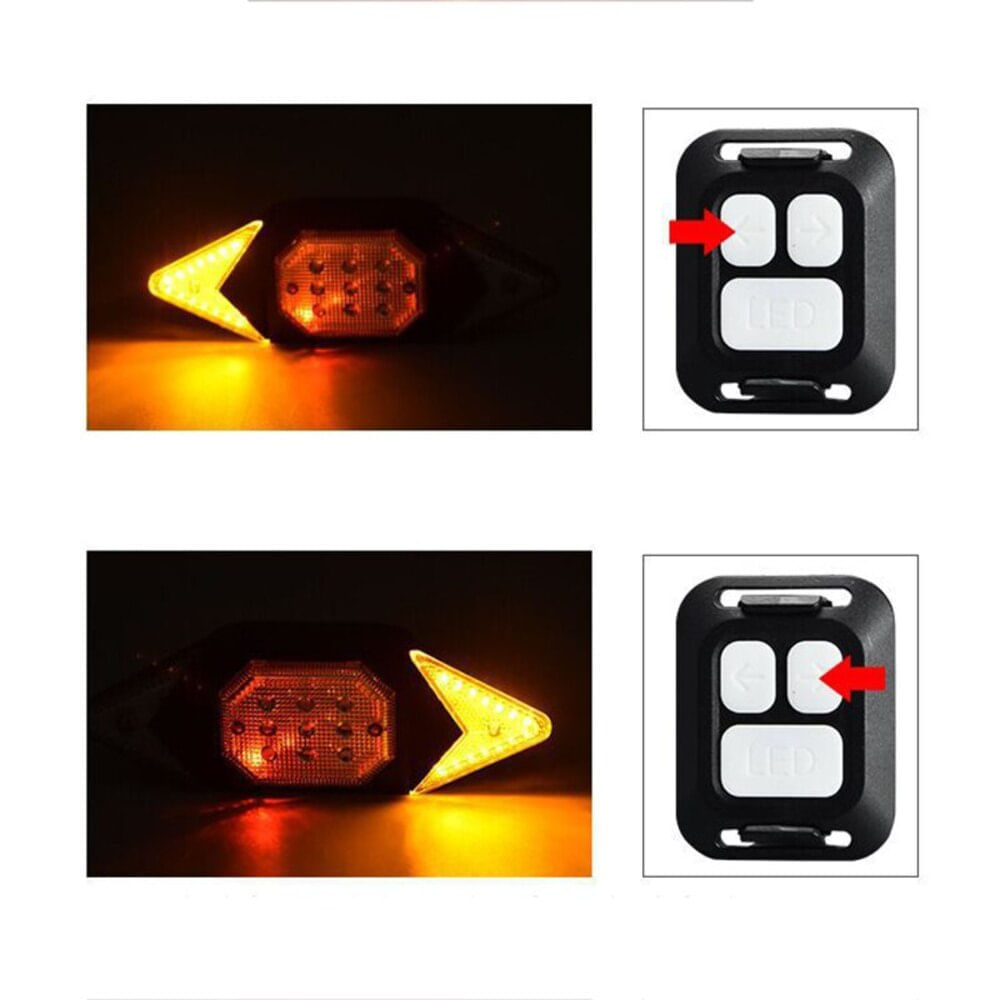 Luz Trasera para Bicicleta con Control Remoto