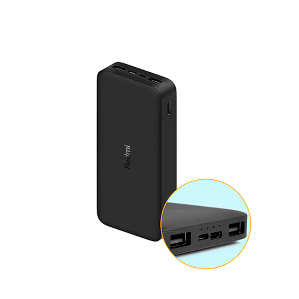 Xiaomi Powerbank 20,000 mAhp Carga Rápida