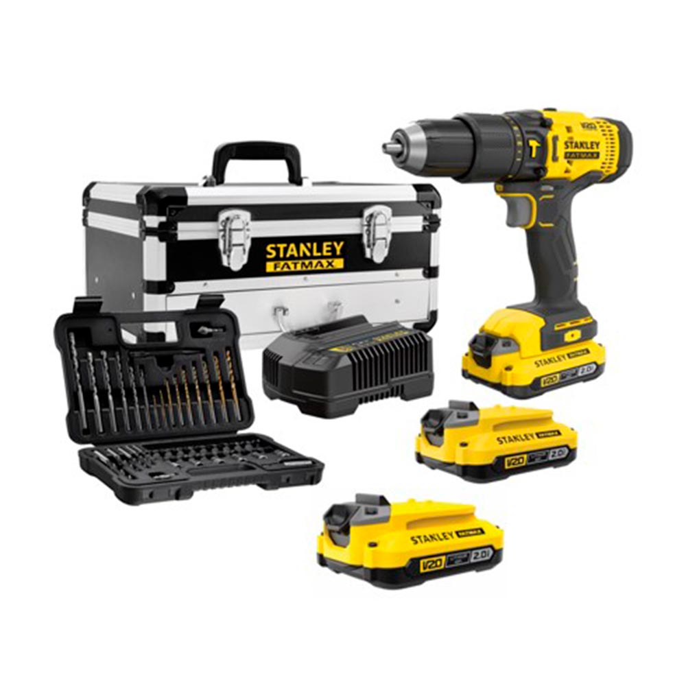 Taladro percutor 1/2" SCD711 V20 Fatmax + maleta Stanley