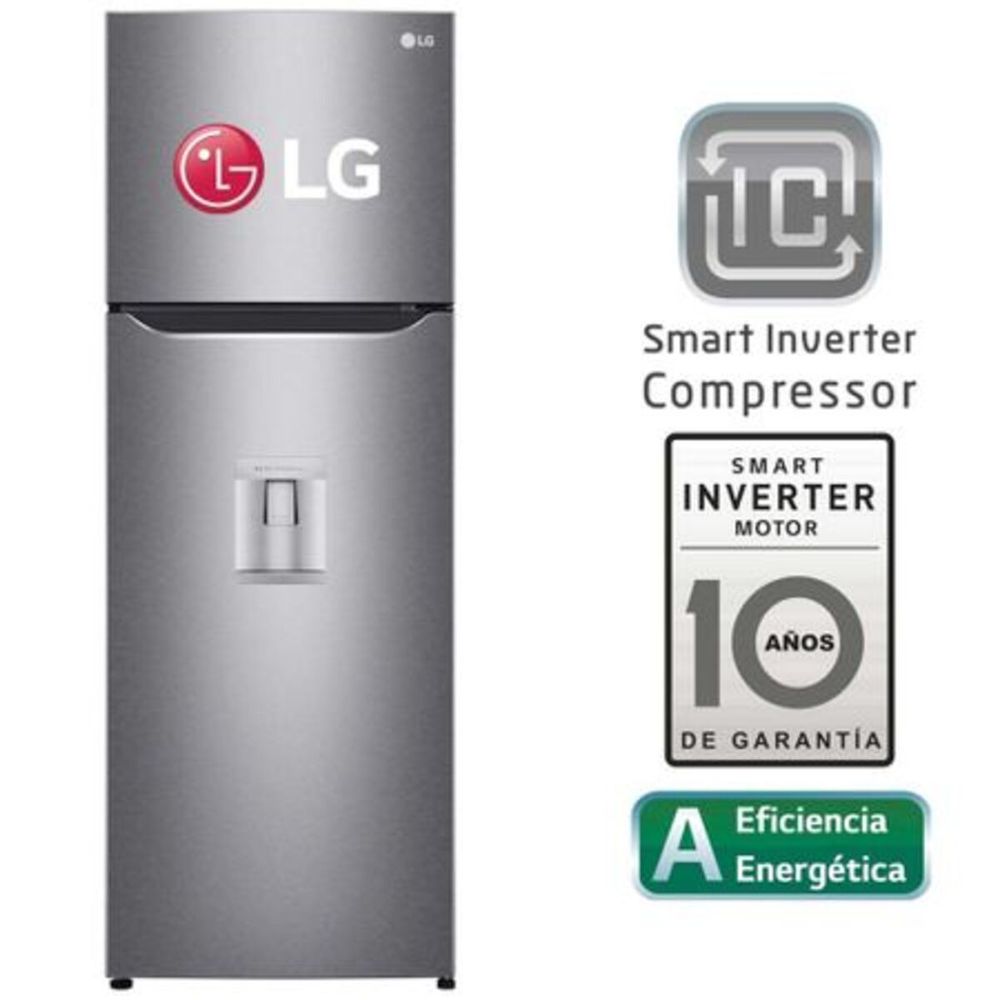 Refrigeradora LG GT29WPPK  No Frost 254 Litros - Plateado