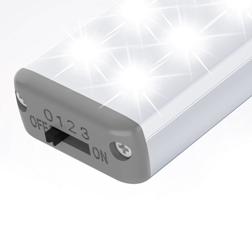 Luz Led S&T Recargable C/sensor De Movimiento Portable Iman Cold White SG28 Blanco Frio