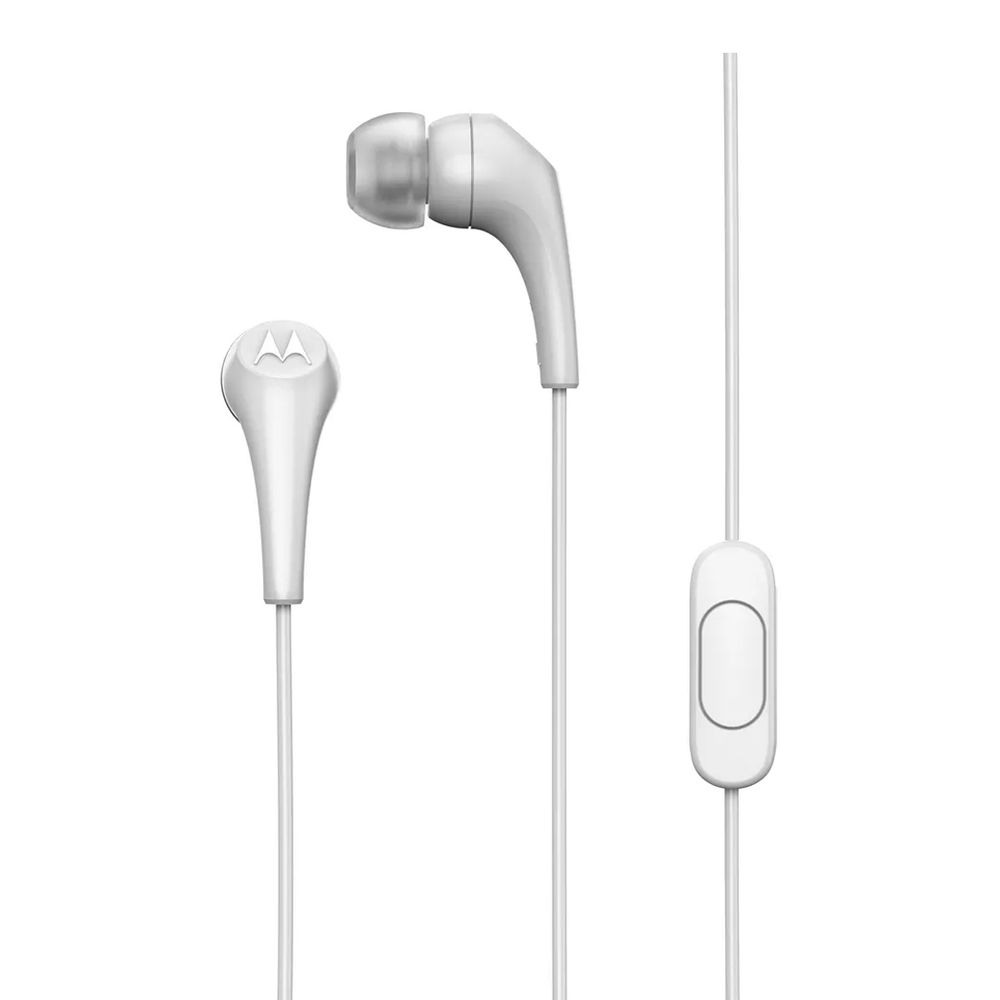 Audífonos in Ear Motorola Wired con micro Earbuds 2S Blanco