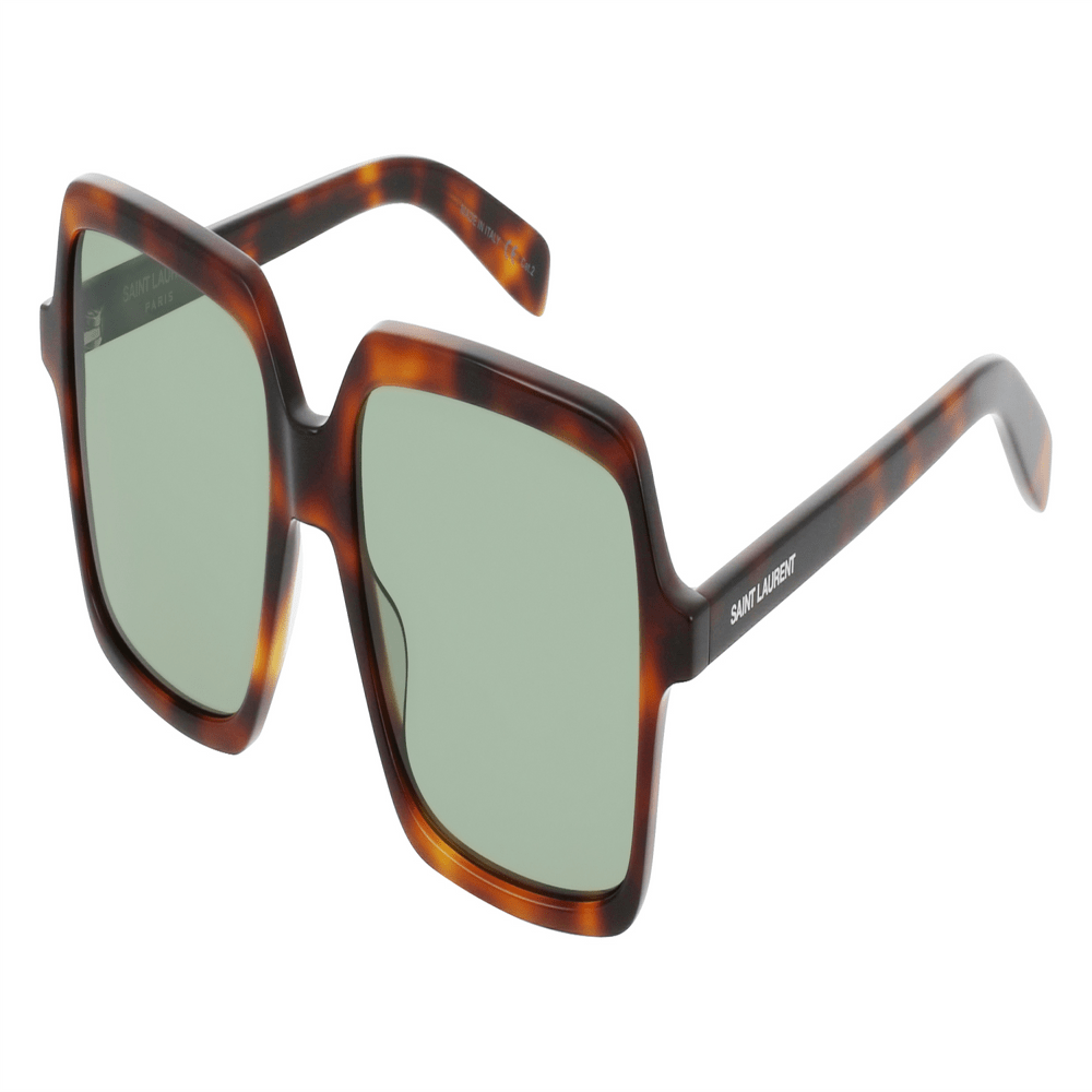 Lentes de Sol Saint Laurent Square Extragrandes SL174-30001575-002 para Mujer en Color Verde
