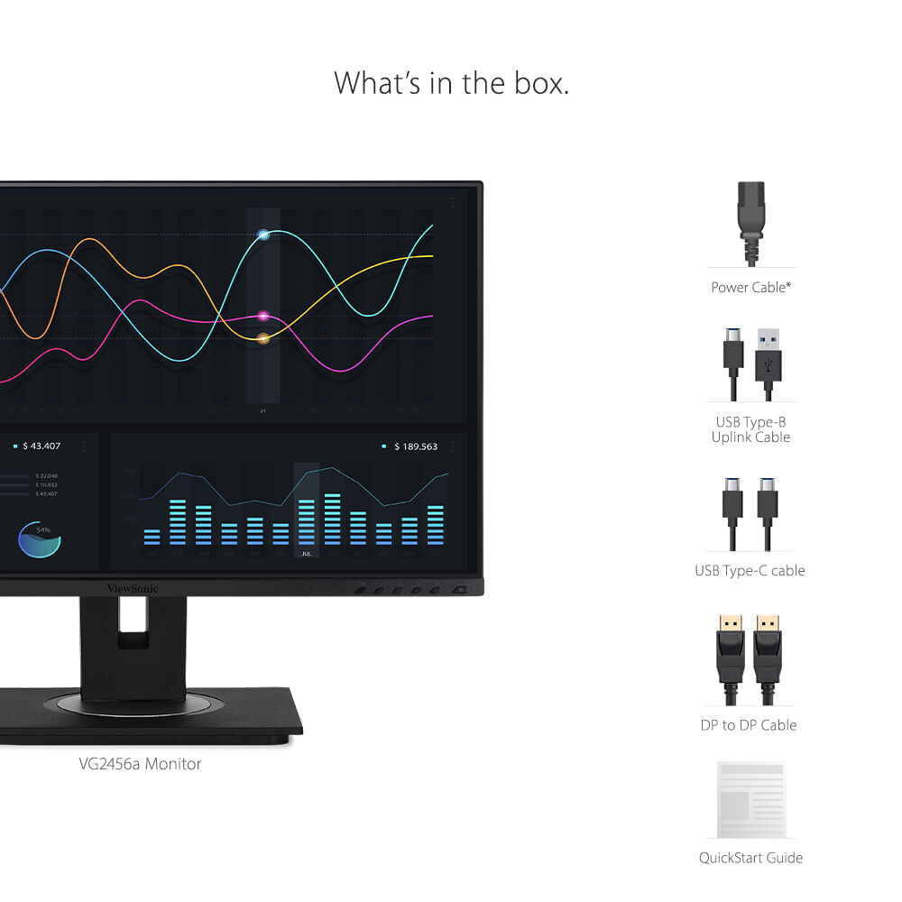ViewSonic VG2456A 23.8 ""16: 9 Monitor IPS