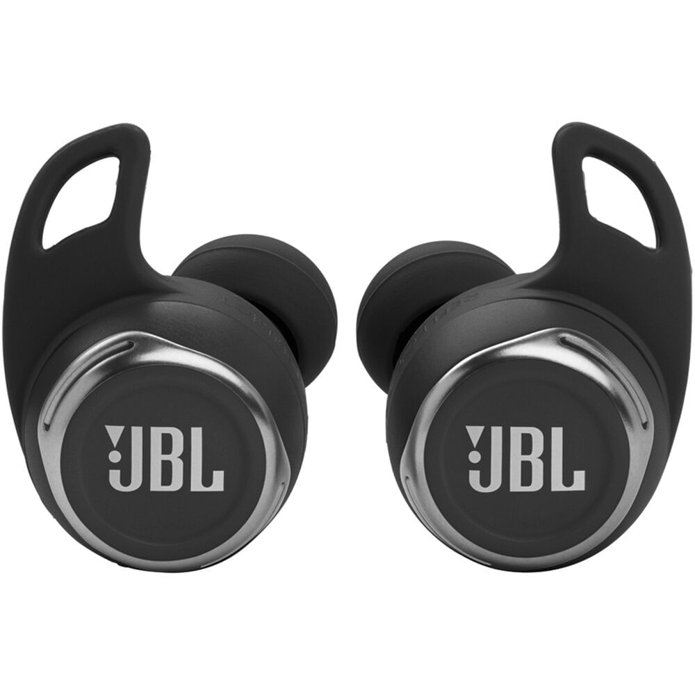 JBL refleja el flujo pro ruido cancelante Los auriculares deportivos  inalámbricos inalámbricos verdaderos (negros)