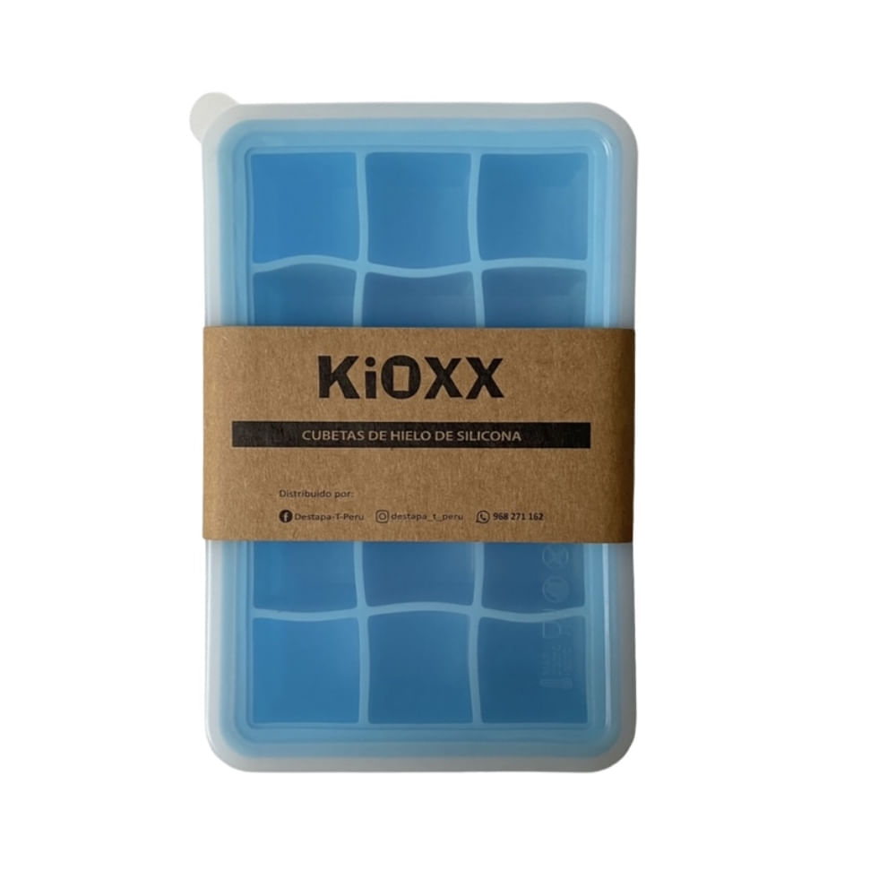 Cubeta de Hielo de Silicona KIOXX 15 Cavidades Celeste