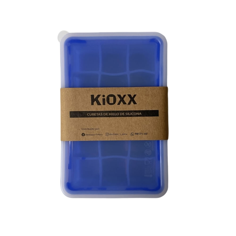 Cubeta de Hielo de Silicona KIOXX 15 Cavidades Azul