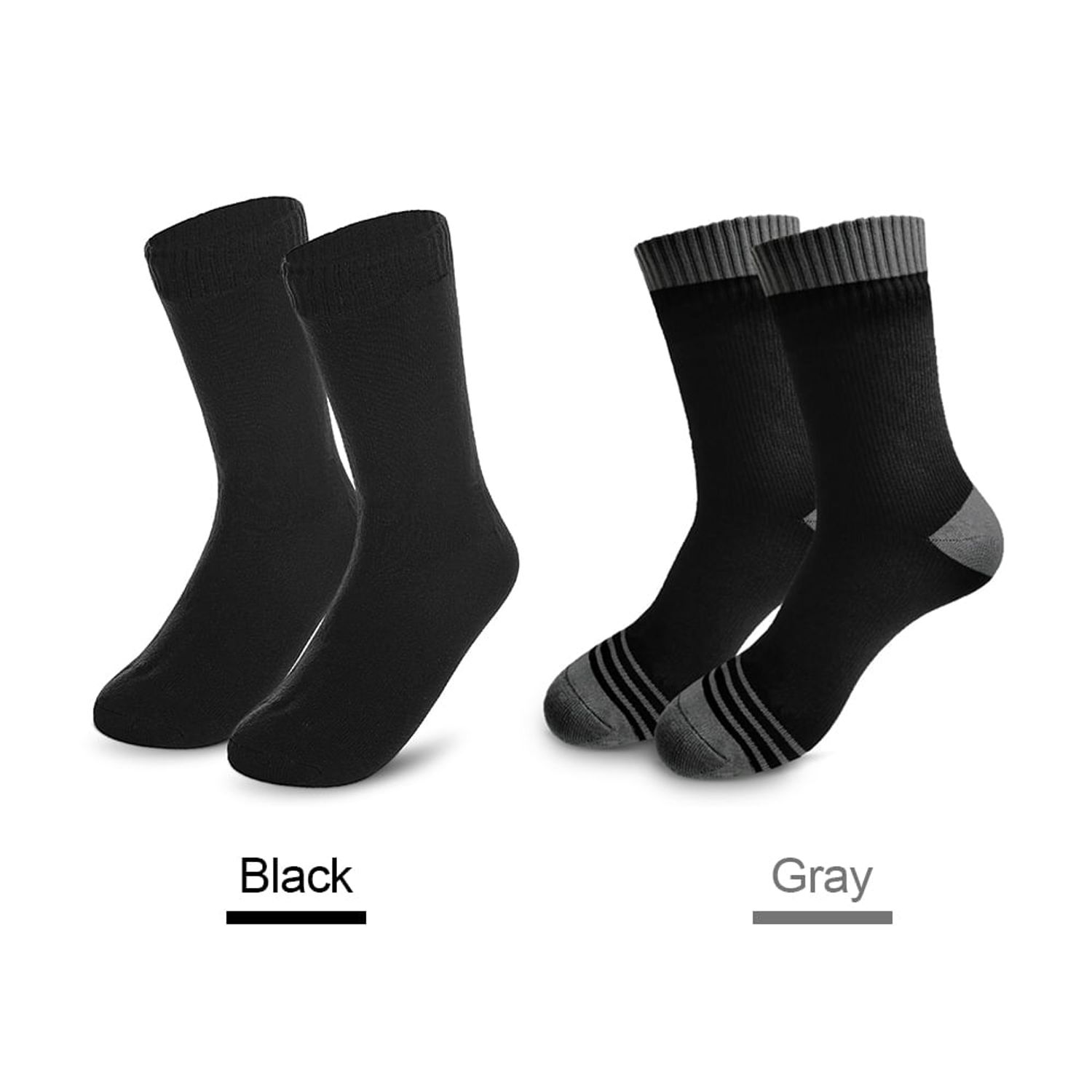 Calcetines impermeables Tomtop Y18022GY-L Gris